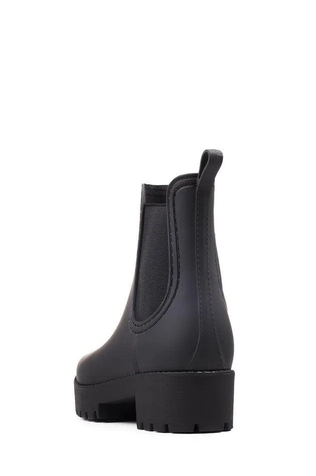 Jeffrey Campbell CLOUDY Black Matte Black Women Rain Boots