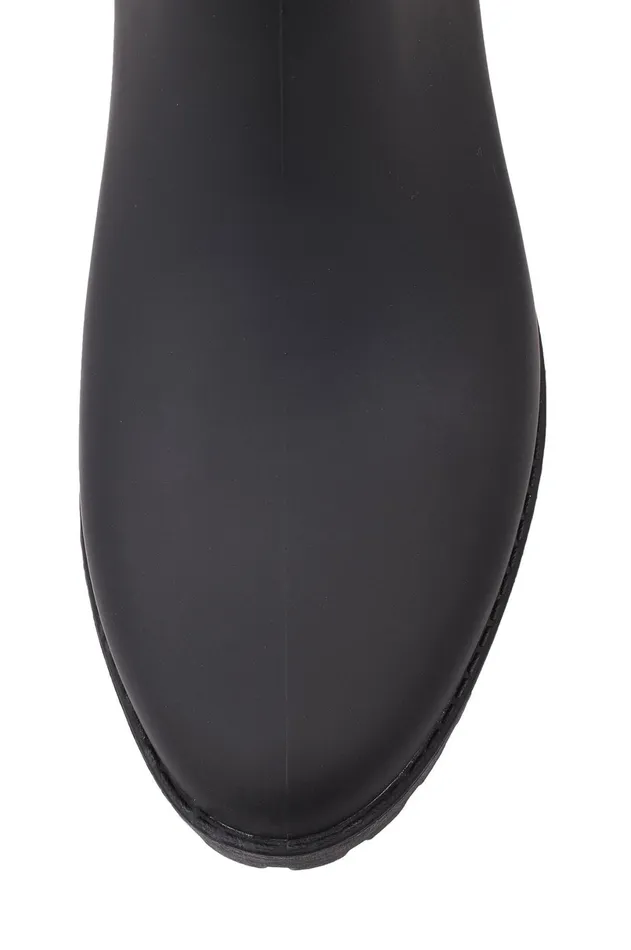 Jeffrey Campbell CLOUDY Black Matte Black Women Rain Boots