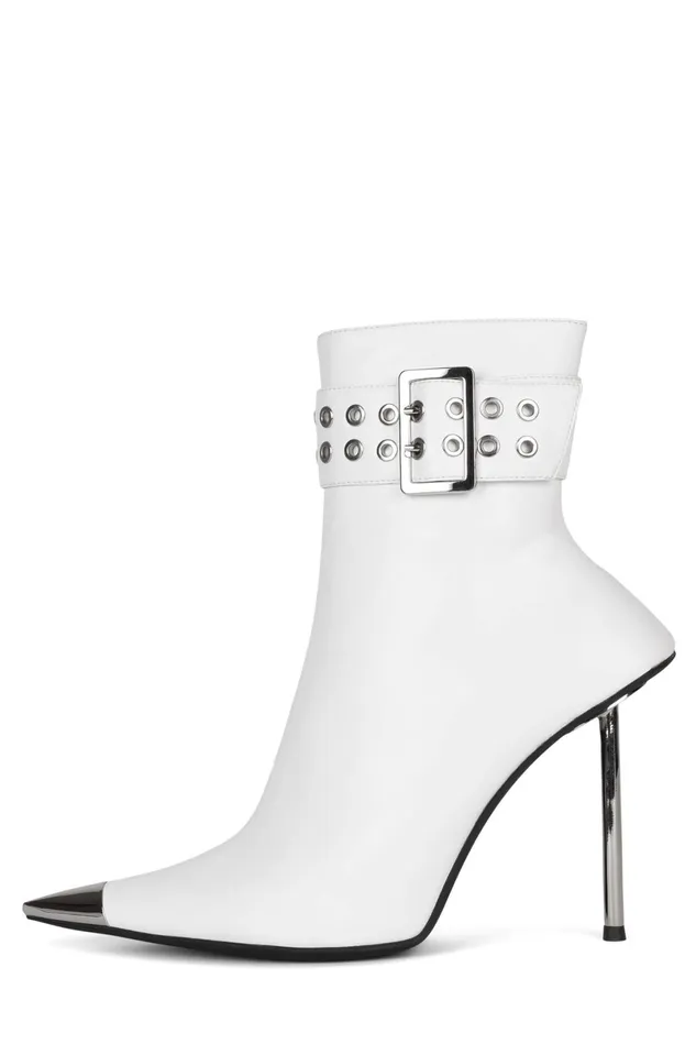 Jeffrey Campbell CLOUT Red Gold Women Ankle To Mid