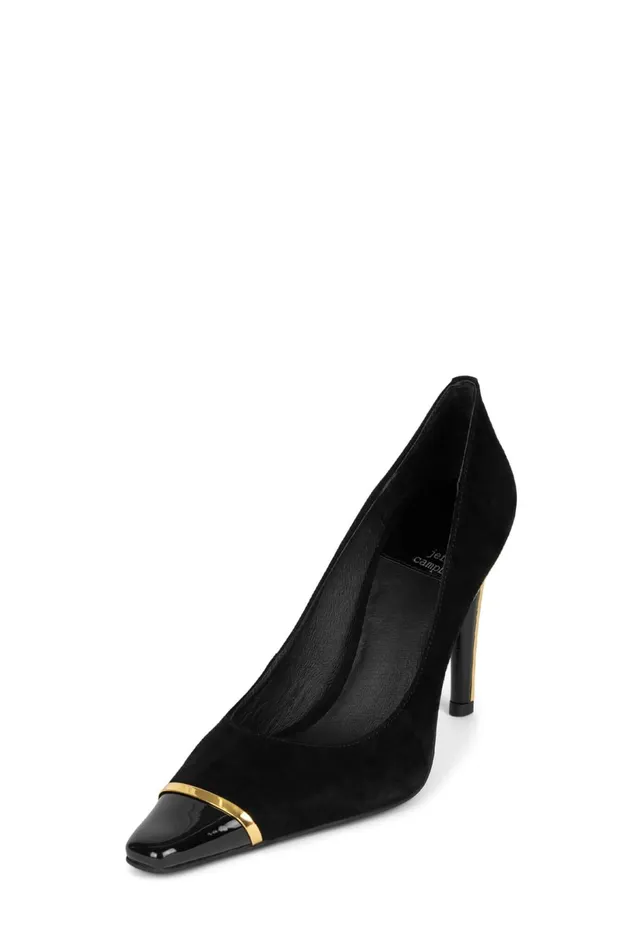 Jeffrey Campbell CONSPIRACY Pink Suede Silver Women Pump