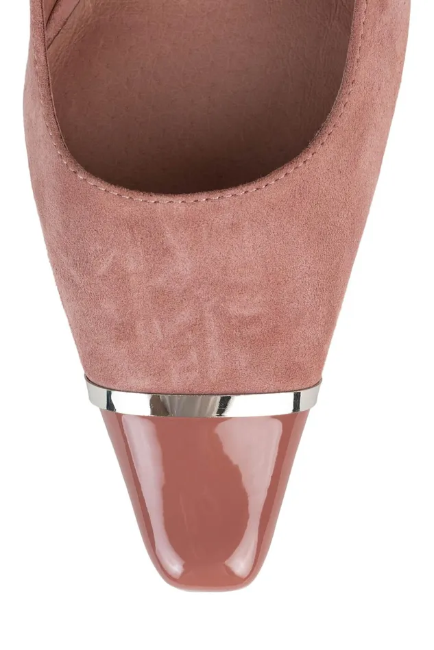 Jeffrey Campbell CONSPIRACY Pink Suede Silver Women Pump