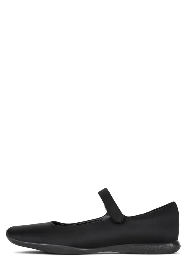 Jeffrey Campbell COPPELIA Black Neoprene Women Ballet Flats