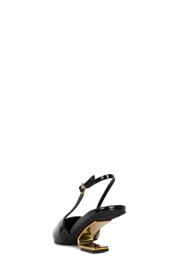 Jeffrey Campbell CULPRITL White Patent Silver Women Pump
