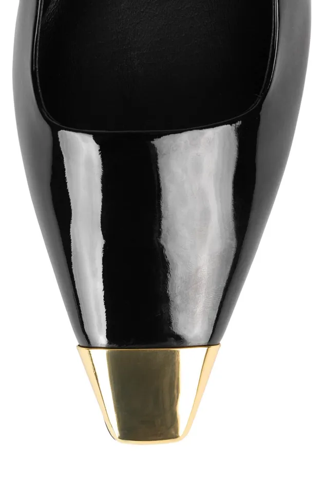 Jeffrey Campbell CULPRITL White Patent Silver Women Pump