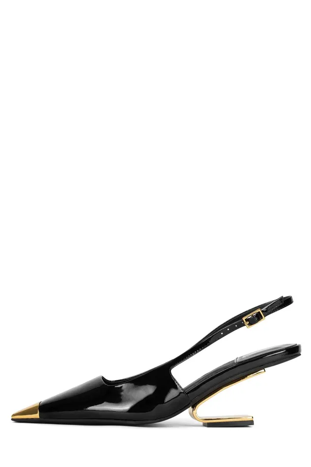 Jeffrey Campbell CULPRITL White Patent Silver Women Pump