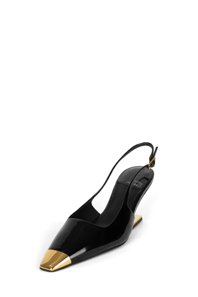 Jeffrey Campbell CULPRITL White Patent Silver Women Pump
