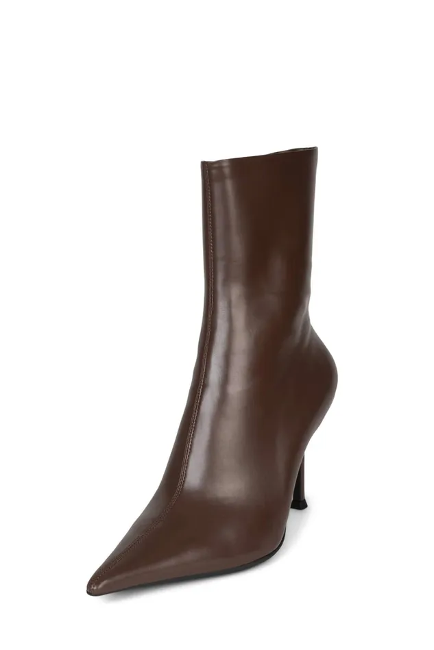 Jeffrey Campbell DARING Ivory Crinkle Patent Women Ankle To Mid