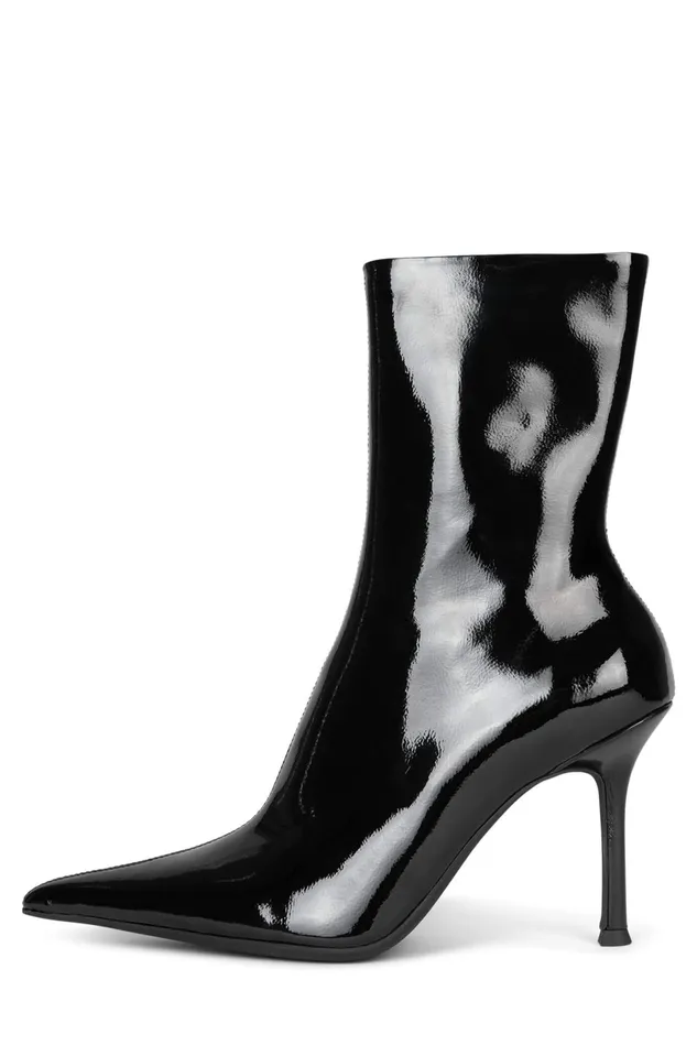 Jeffrey Campbell DARING Ivory Crinkle Patent Women Ankle To Mid