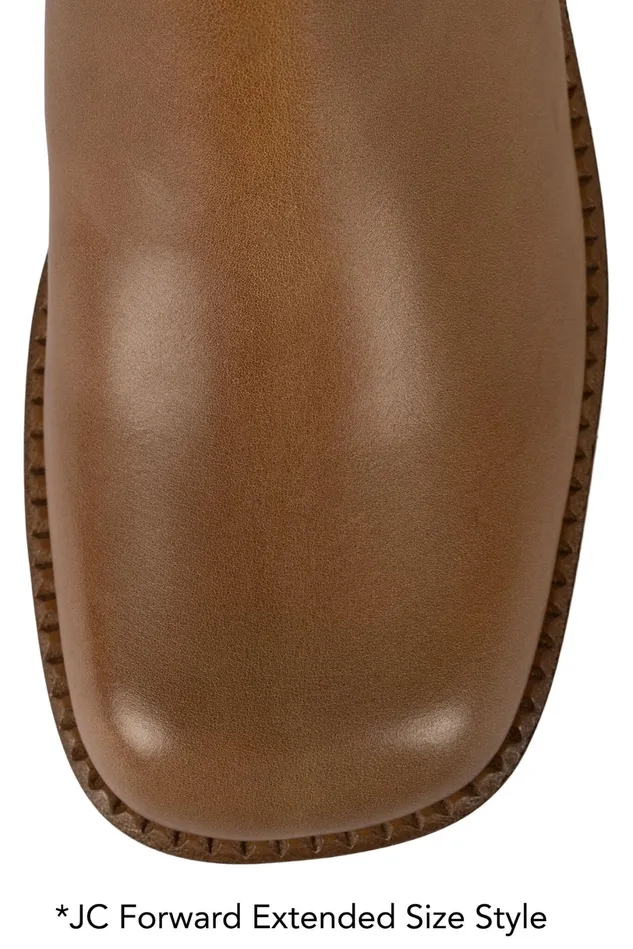 Jeffrey Campbell DRUMNBASS Tan Tan Polish Stack Women Ankle To Mid
