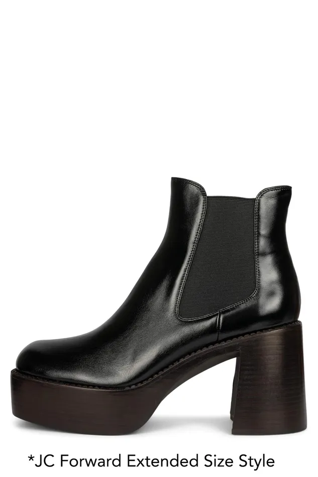 Jeffrey Campbell DRUMNBASS Tan Tan Polish Stack Women Ankle To Mid