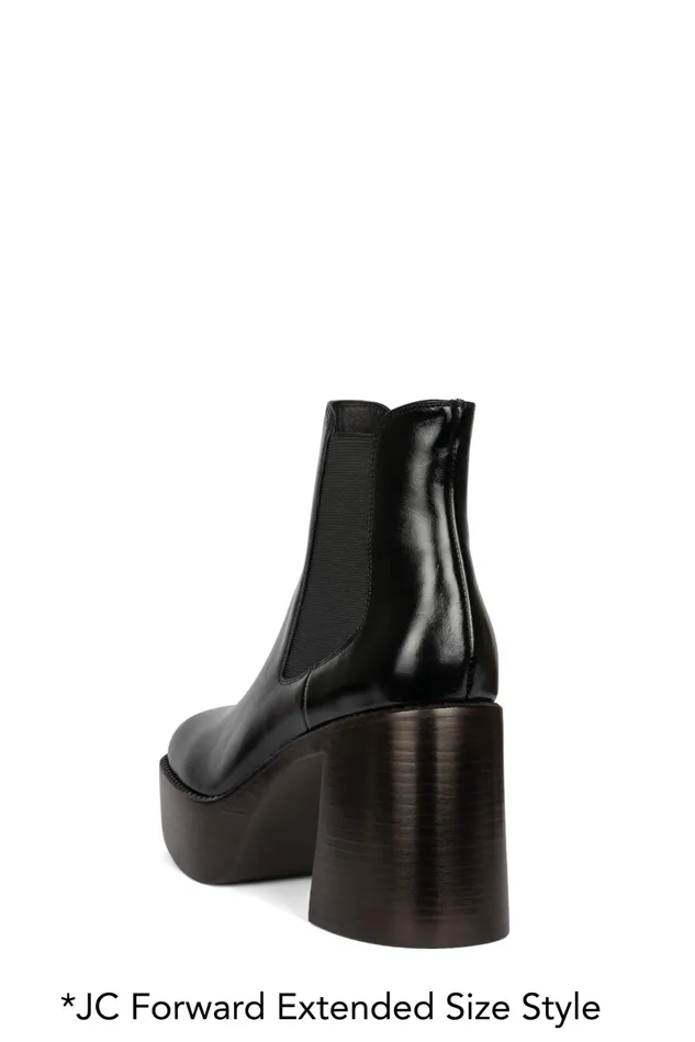 Jeffrey Campbell DRUMNBASS Tan Tan Polish Stack Women Ankle To Mid