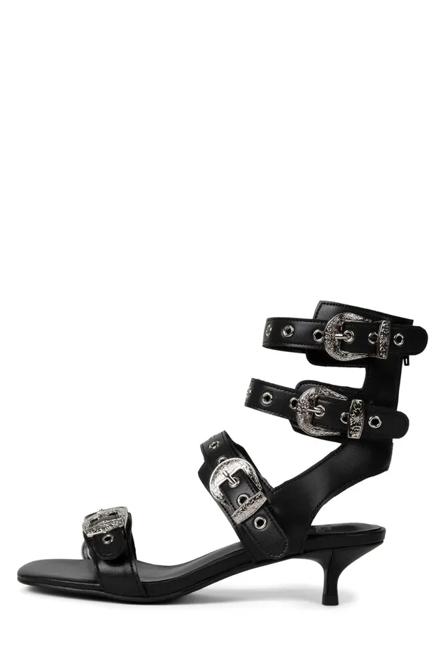 Jeffrey Campbell ECLECTICA Black Silver Women Heel