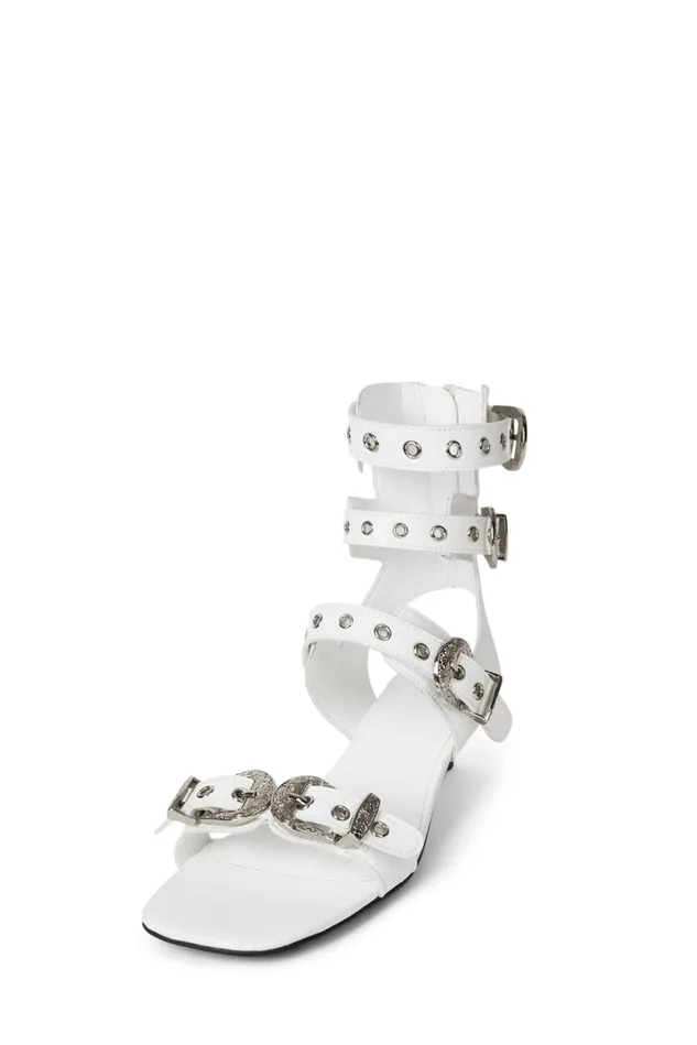 Jeffrey Campbell ECLECTICA Black Silver Women Heel