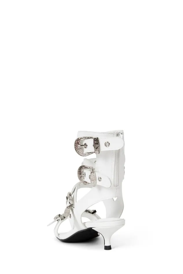 Jeffrey Campbell ECLECTICA Black Silver Women Heel