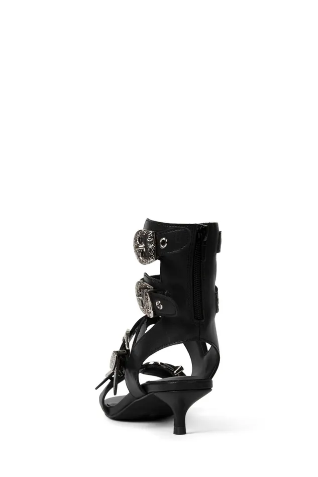 Jeffrey Campbell ECLECTICA Black Silver Women Heel