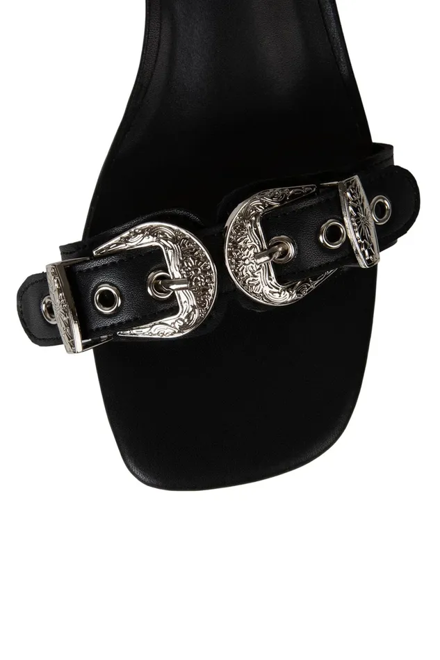 Jeffrey Campbell ECLECTICA Black Silver Women Heel