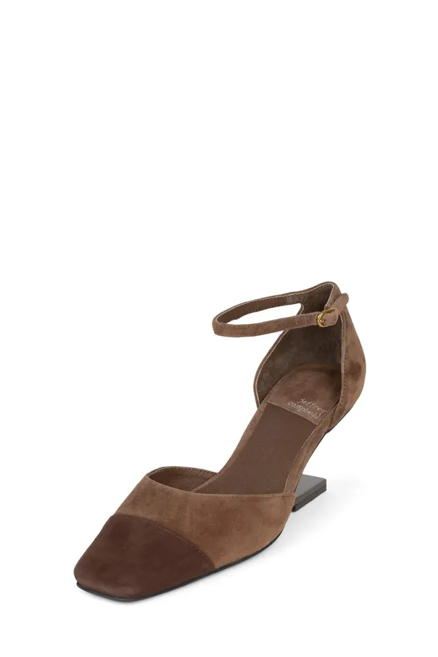 Jeffrey Campbell ENPOINTE Blue Combo Suede Silver Women Pump