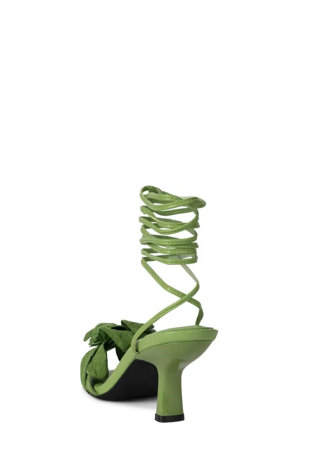 Jeffrey Campbell ESSENCE Green Suede Women Heel