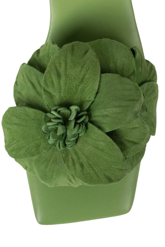 Jeffrey Campbell ESSENCE Green Suede Women Heel