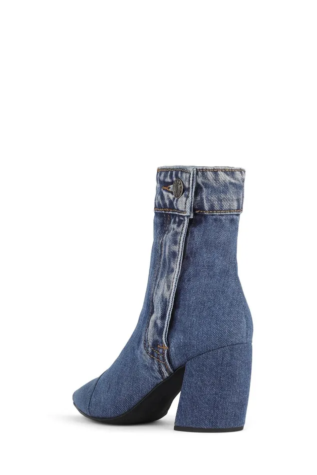 Jeffrey Campbell FINITEJN Black Denim Women Ankle To Mid