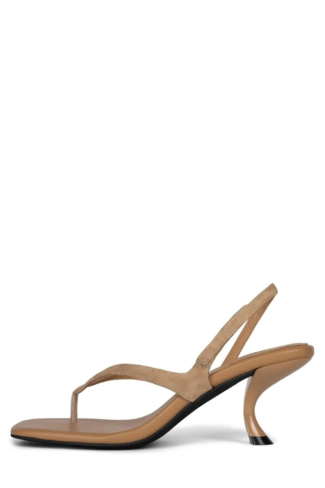 Jeffrey Campbell FUSEDNB Natural Suede Women Heel