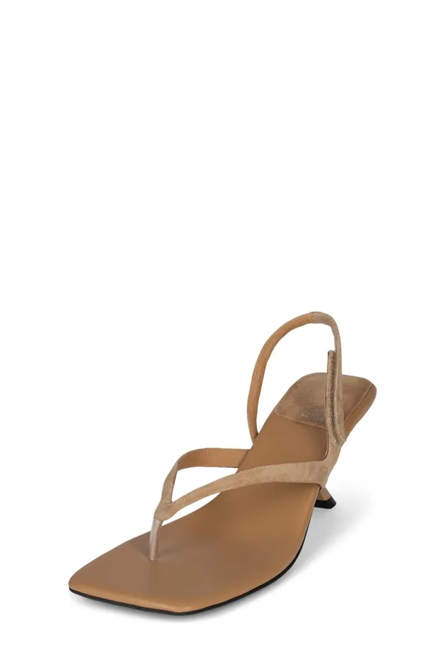 Jeffrey Campbell FUSEDNB Natural Suede Women Heel