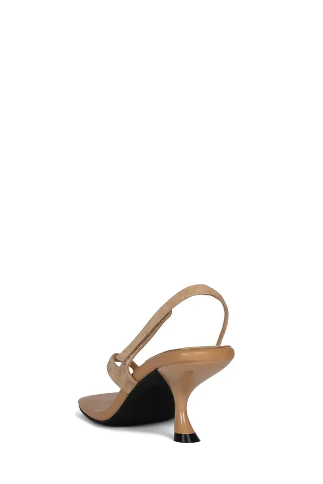 Jeffrey Campbell FUSEDNB Natural Suede Women Heel