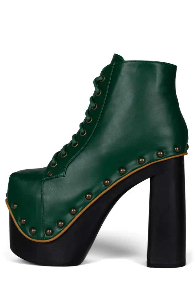 Jeffrey Campbell GIANTLITA Green Yellow Women Boot