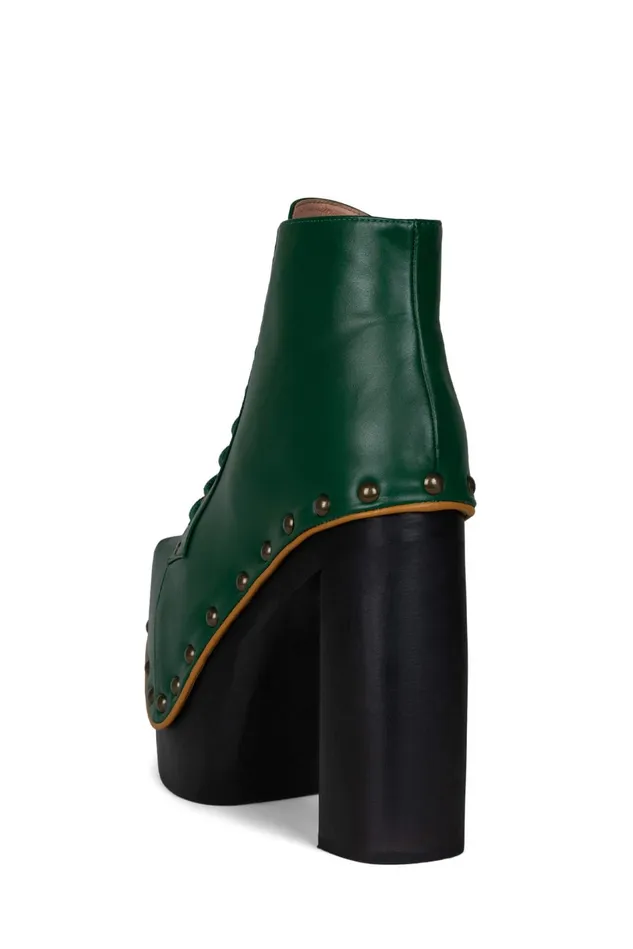 Jeffrey Campbell GIANTLITA Green Yellow Women Boot