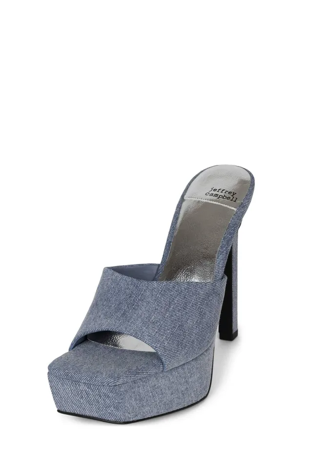 Jeffrey Campbell GOINGGLAM Black Glitter Women Sandal