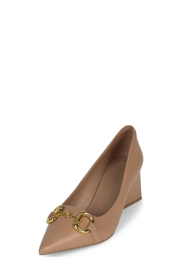 Jeffrey Campbell HAPPYHOUR Natural Gold Women Pump
