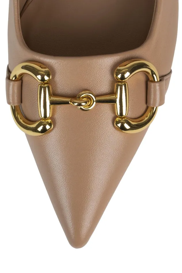 Jeffrey Campbell HAPPYHOUR Natural Gold Women Pump