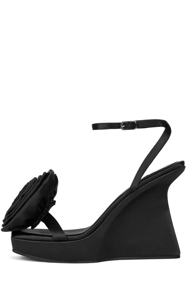Jeffrey Campbell HIBISCUS Fuchsia Satin Women Sandal