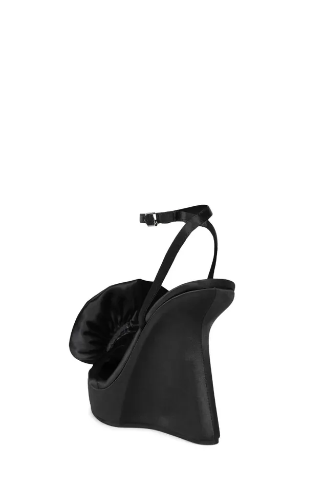 Jeffrey Campbell HIBISCUS Fuchsia Satin Women Sandal