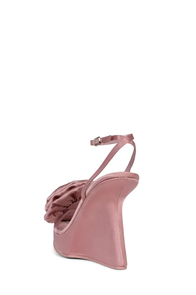 Jeffrey Campbell HIBISCUS Sky Blue Satin Women Sandal