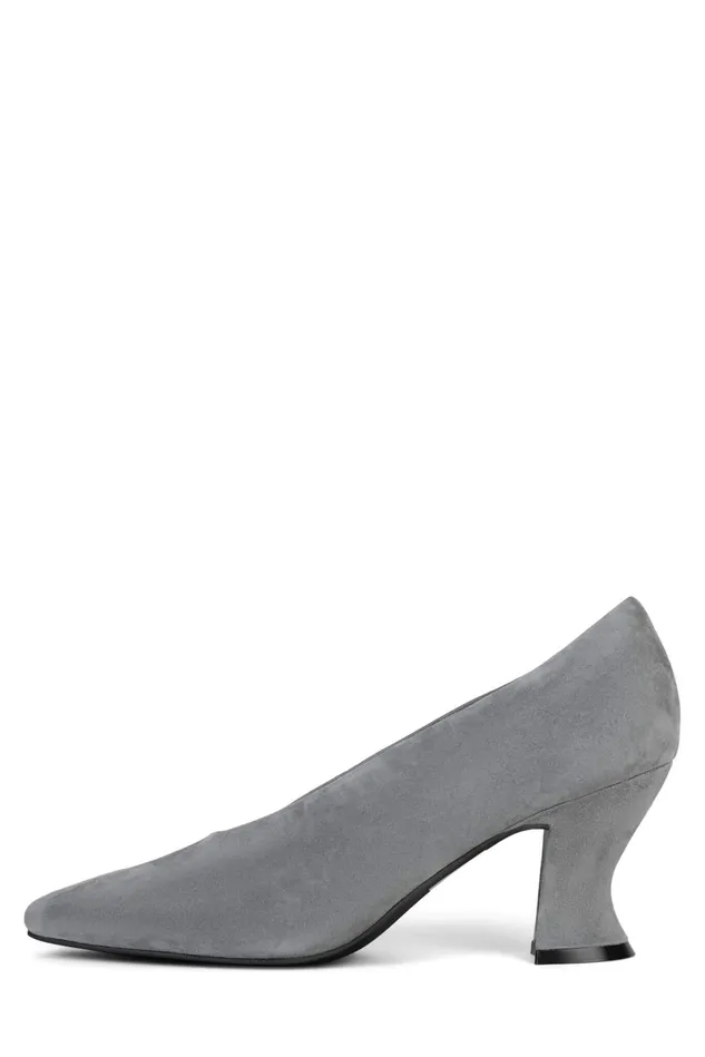 Jeffrey Campbell HINTS Grey Suede Women Pump