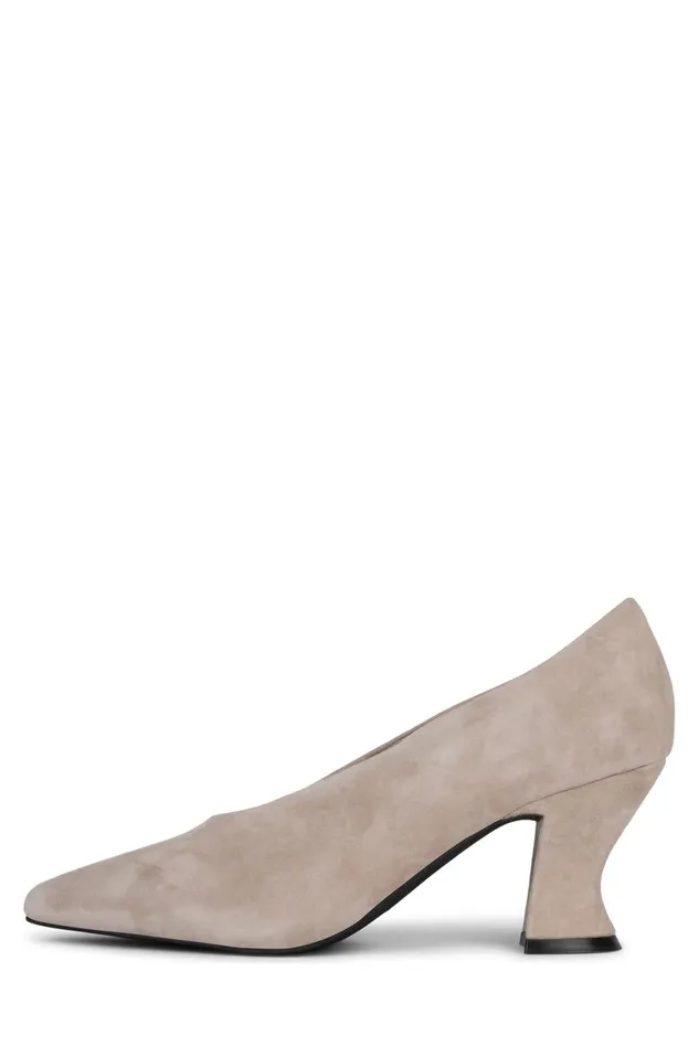 Jeffrey Campbell HINTS Grey Suede Women Pump