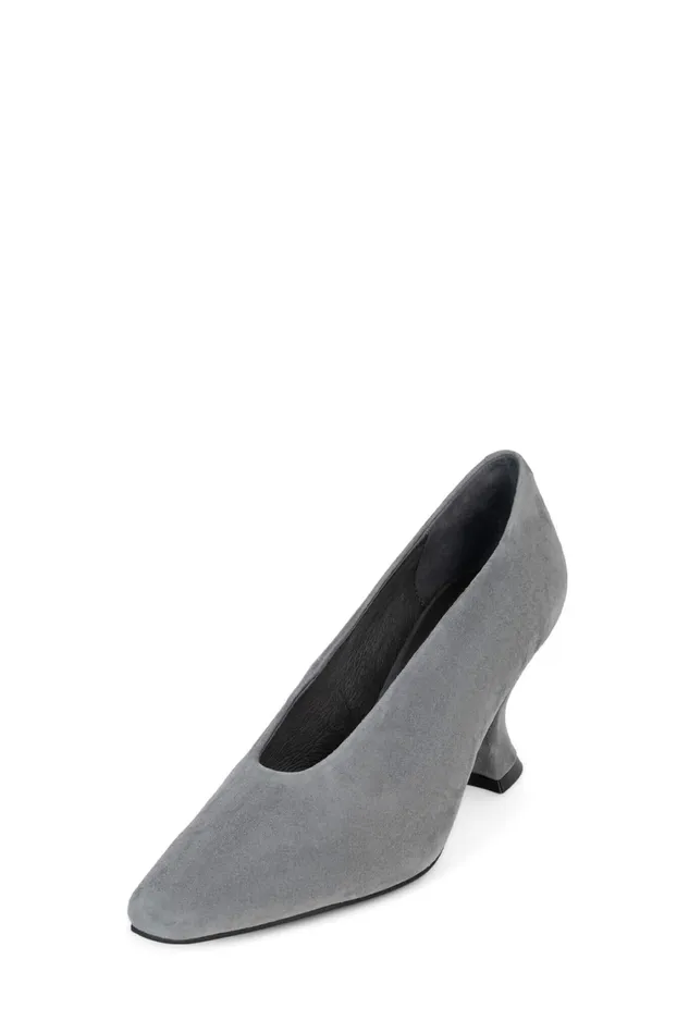 Jeffrey Campbell HINTS Grey Suede Women Pump