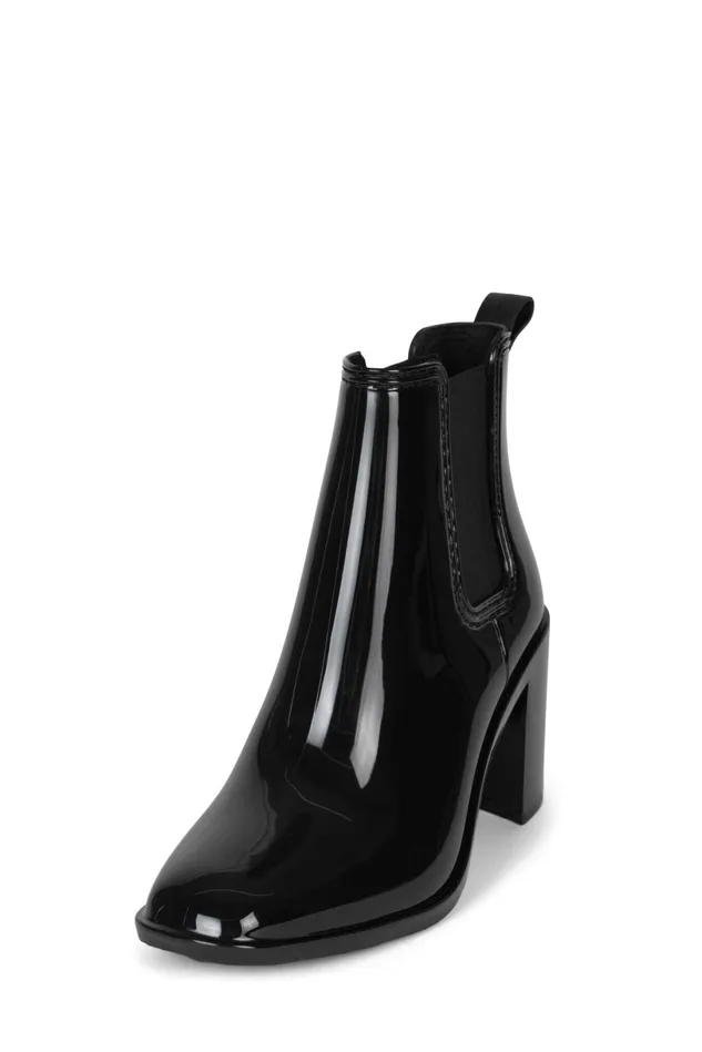 Jeffrey Campbell HURRICANE2 Brown Shiny Women Rain Boots