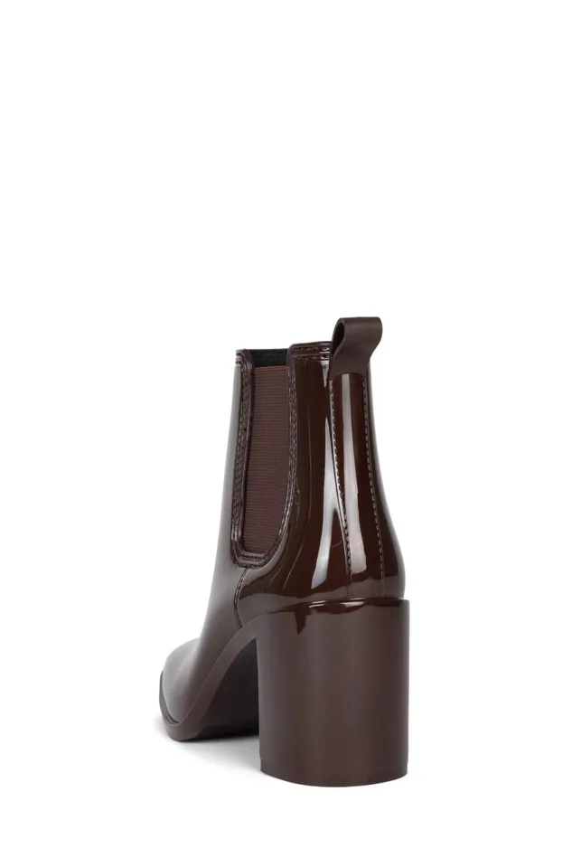 Jeffrey Campbell HURRICANE2 Brown Shiny Women Rain Boots