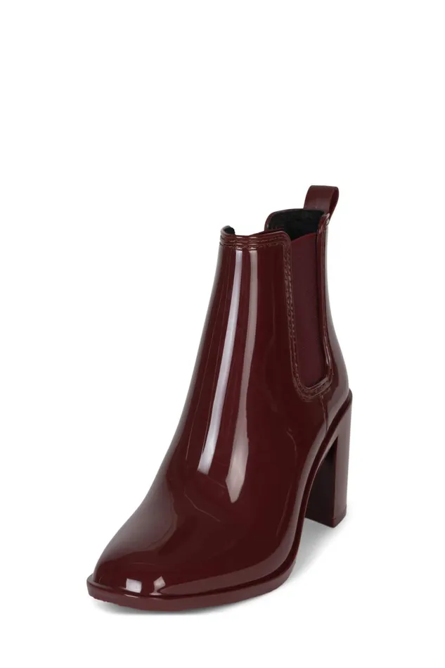 Jeffrey Campbell HURRICANE2 Brown Shiny Women Rain Boots