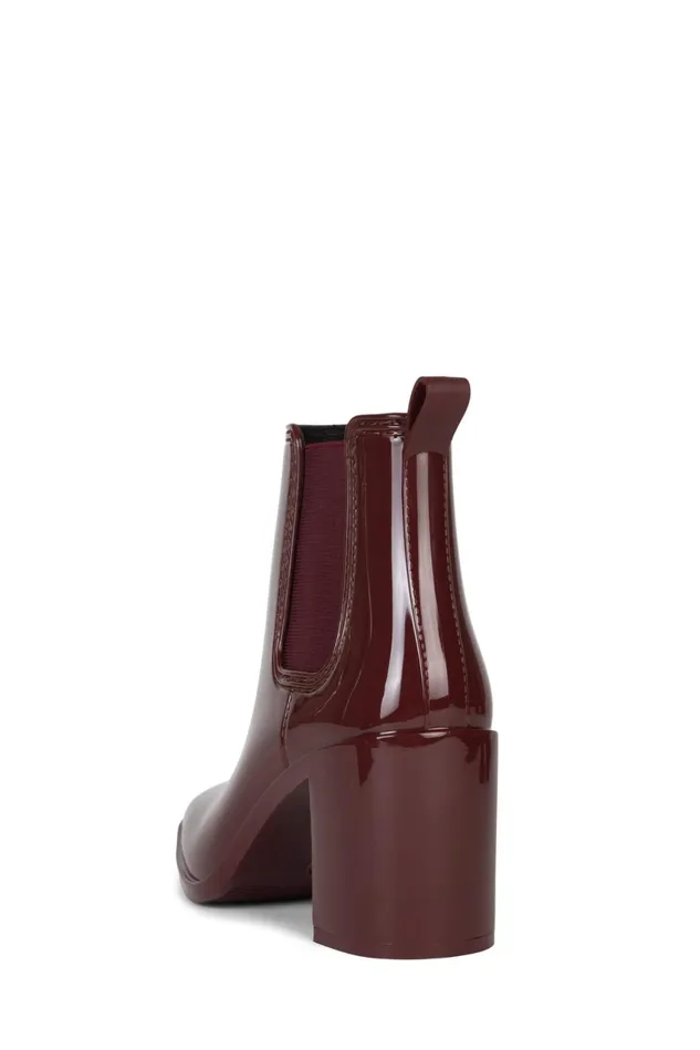 Jeffrey Campbell HURRICANE2 Brown Shiny Women Rain Boots