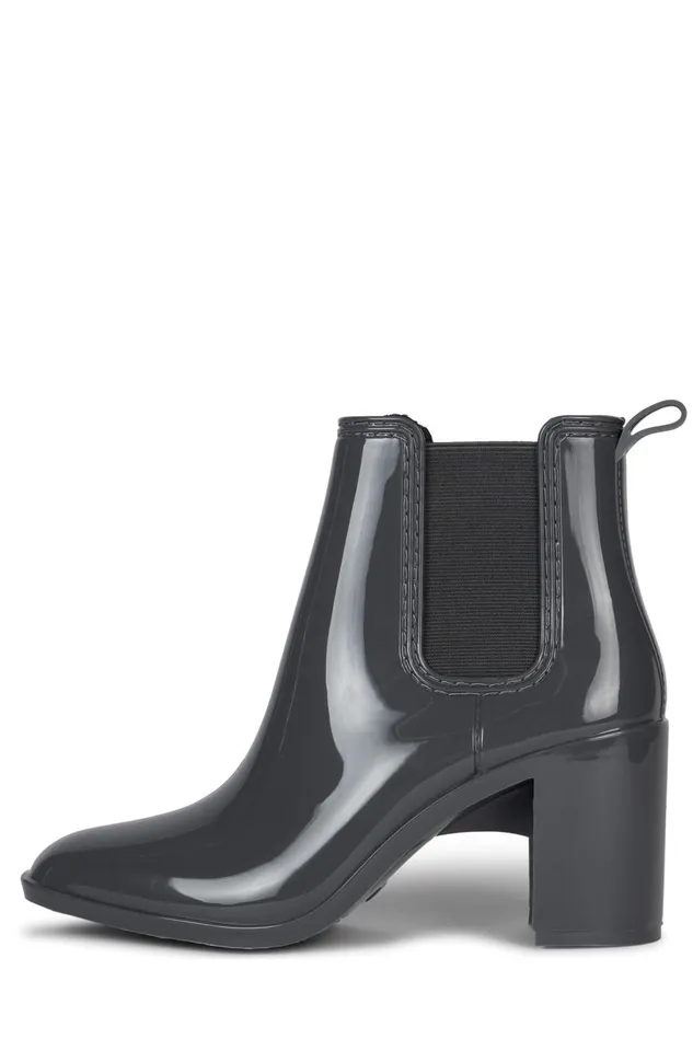 Jeffrey Campbell HURRICANE2 Brown Shiny Women Rain Boots