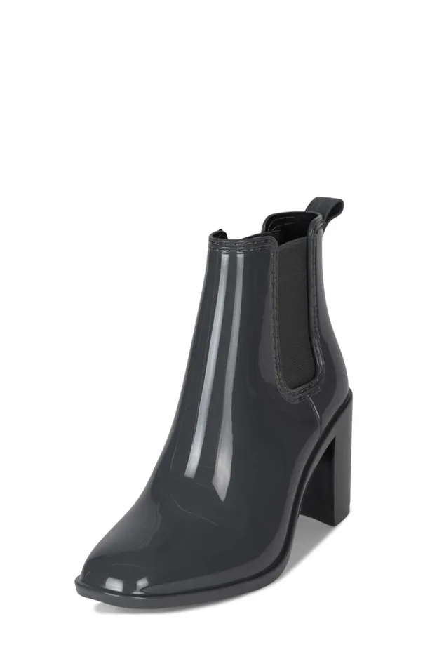 Jeffrey Campbell HURRICANE2 Brown Shiny Women Rain Boots