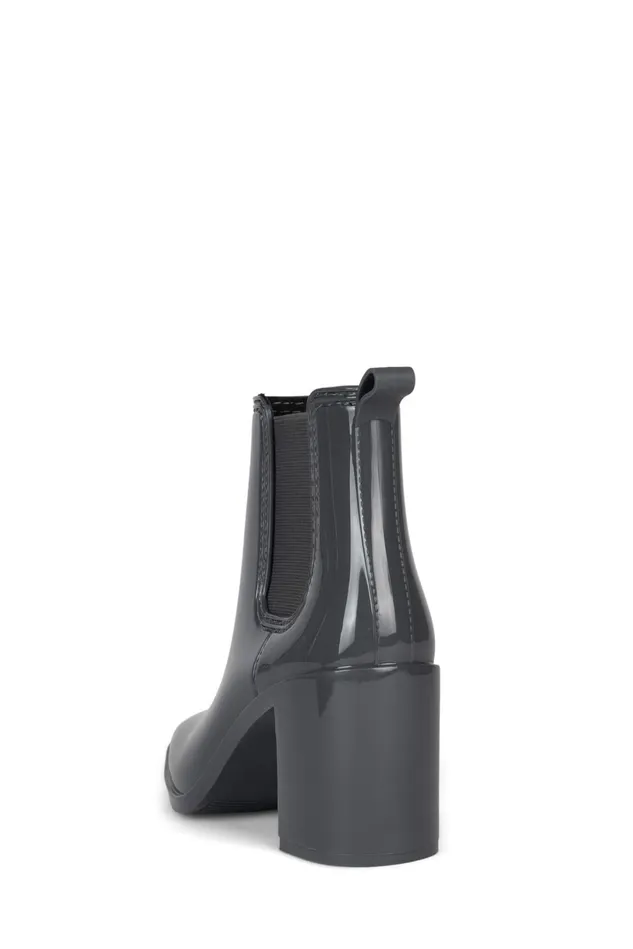 Jeffrey Campbell HURRICANE2 Brown Shiny Women Rain Boots