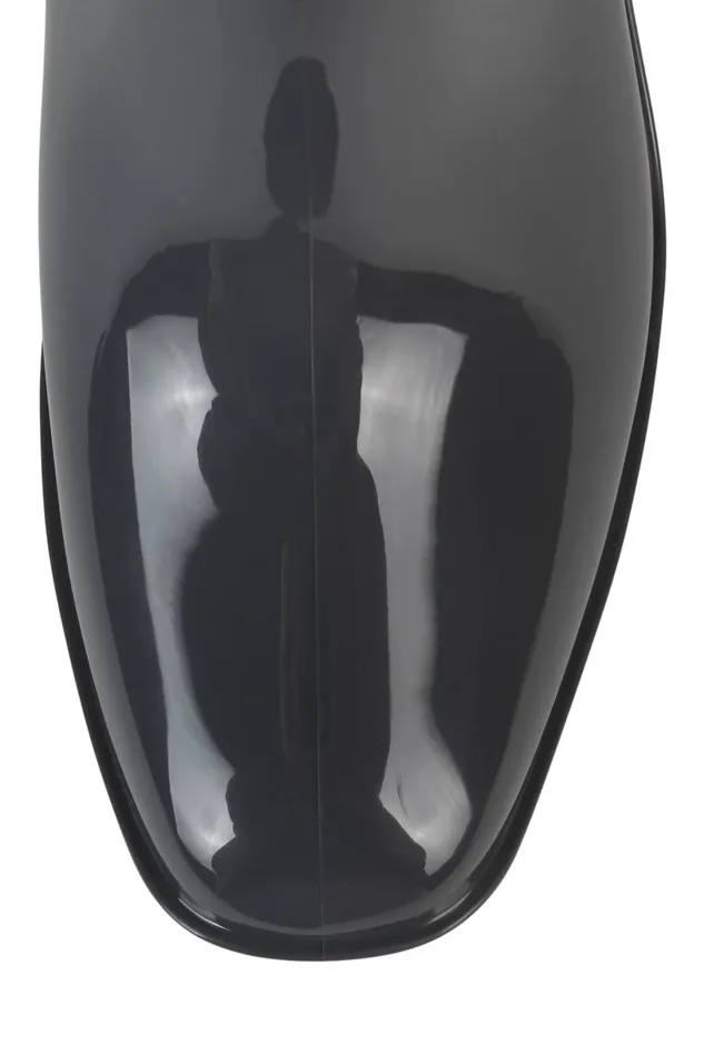 Jeffrey Campbell HURRICANE2 Brown Shiny Women Rain Boots