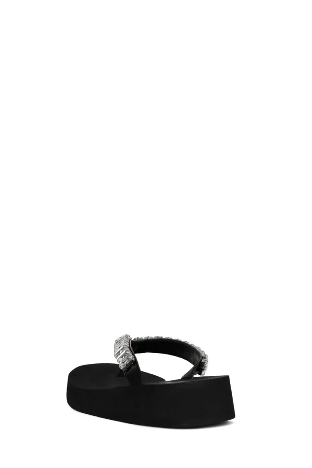 Jeffrey Campbell ICONICSS Black Clear Women Flat