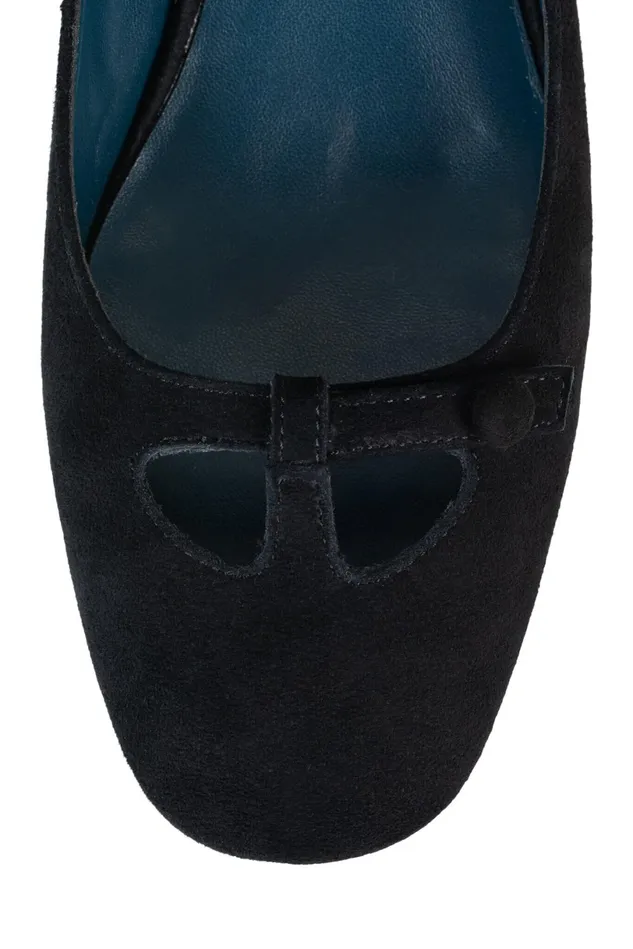 Jeffrey Campbell LAMINA Black Suede Women Pump