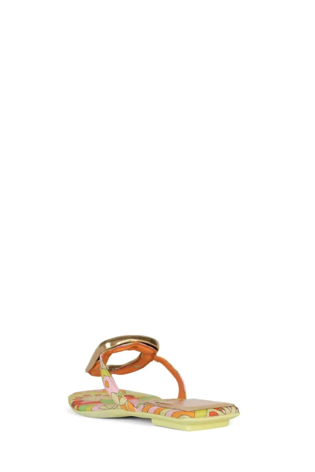 Jeffrey Campbell LINQUES2 Red Circle Print Multi Women Flat