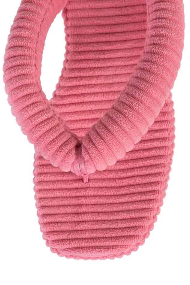Jeffrey Campbell LUAU2 Pink Stripe Terrycloth Women Sandals Under 100